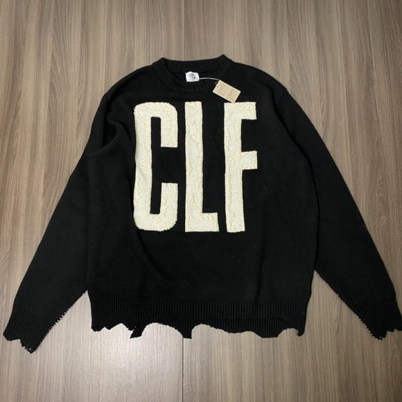 NWT size:M SAINT MICHAEL CLF KINT Pure wool CLF hand embroidered fringe bro - Picture 3 of 9